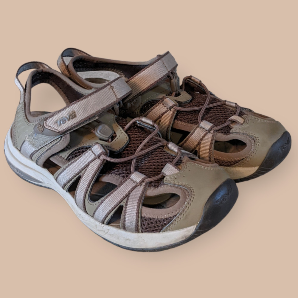 Teva Gray Sport Sandals Size 7.5